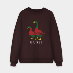 Мужской свитшот oversize без начеса хлопок Модный гусь gussi