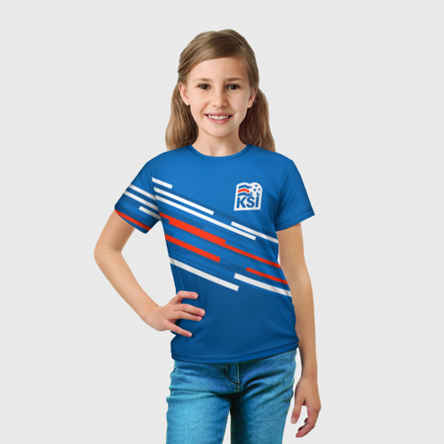 Детская футболка 3D KSI ICELAND SPORT, цвет 3D печать - фото 5