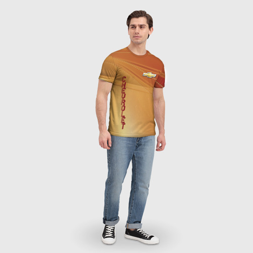 Мужская футболка 3D CHEVROLET, цвет 3D печать - фото 5