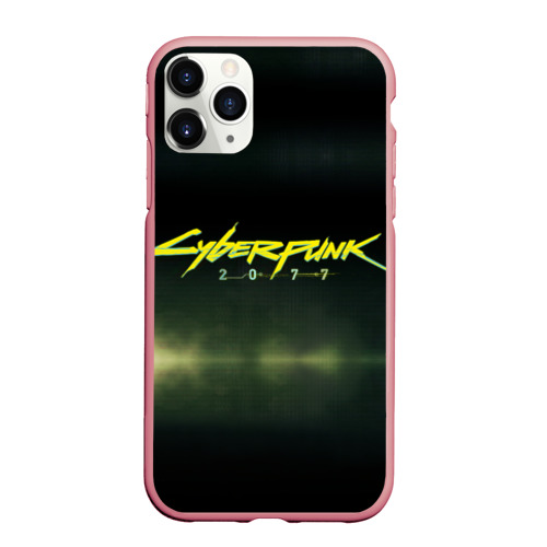 Чехол для iPhone 11 Pro Max матовый Cyberpunk 2077, цвет баблгам