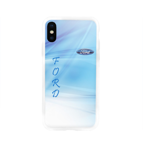 Чехол для Apple iPhone X силиконовый глянцевый FORD Фото 01 Чехол для Apple iPhone X силиконовый глянцевый FORD Фото 01