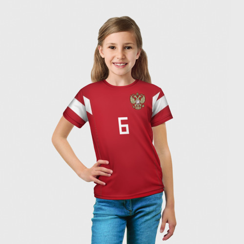 Детская футболка 3D Черышев ЧМ 2018, цвет 3D печать - фото 5