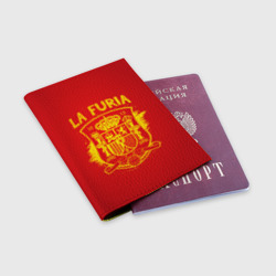 Обложка для паспорта матовая кожа Сборная Испании - фото 2