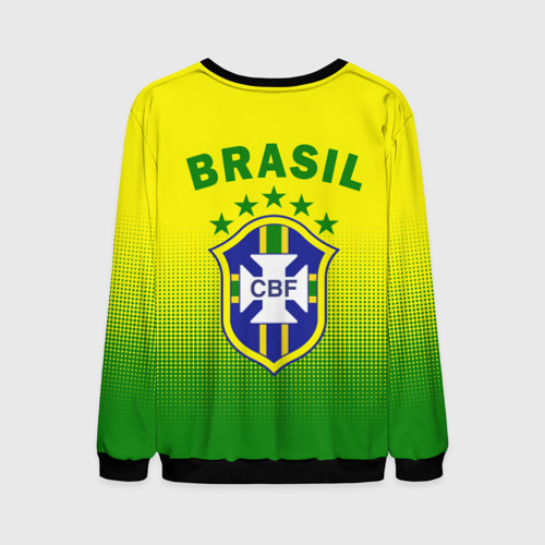 Мужской свитшот 3D Сборная Бразилии, цвет черный - фото 2