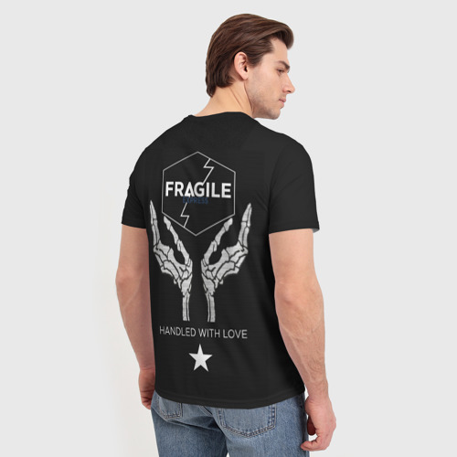 Мужская футболка 3D с принтом Death Stranding Fragile, вид сзади #2