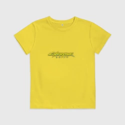 Детская футболка хлопок Cyberpunk 2077 на спине