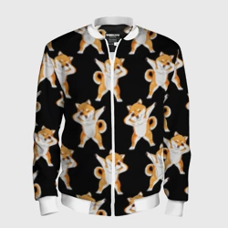 Мужской бомбер 3D Сибу-ину Dab мем паттерн