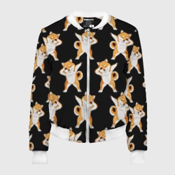 Женский бомбер 3D Сибу-ину Dab мем паттерн