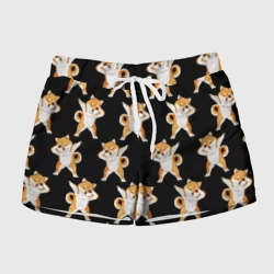 Женские шорты 3D Сибу-ину Dab мем паттерн