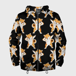 Мужская ветровка 3D Сибу-ину Dab мем паттерн