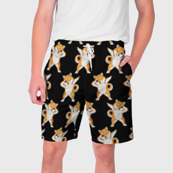 Мужские шорты 3D Сибу-ину Dab мем паттерн