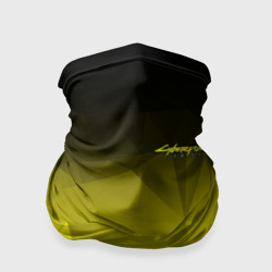 Бандана-труба 3D Cyberpunk 2077 желтый градиент