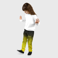 Детские брюки 3D Cyberpunk 2077 желтый градиент - фото 2