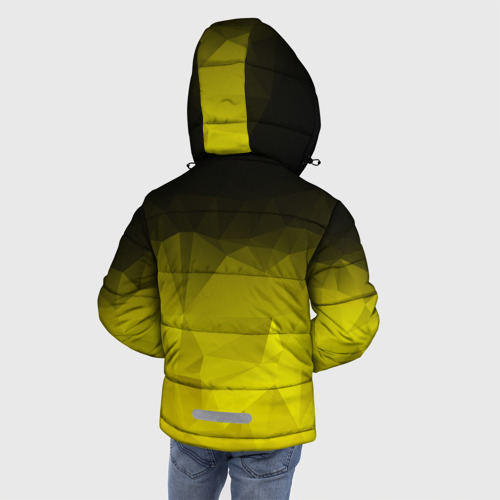 Зимняя куртка для мальчиков 3D Cyberpunk 2077 желтый градиент - фото 4