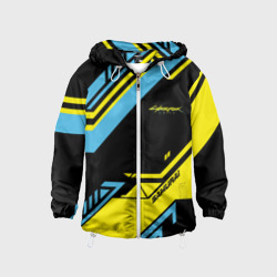 Детская ветровка 3D Cyberpunk 2077 samurai yellow sport