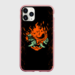 Чехол для iPhone 11 Pro Max матовый Cyberpunk 2077 samurai