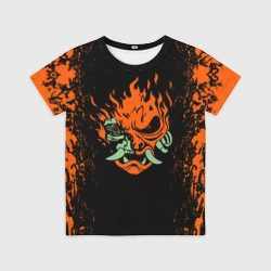 Детская футболка 3D Cyberpunk 2077 samurai