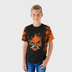 Детская футболка 3D Cyberpunk 2077 samurai - фото 2