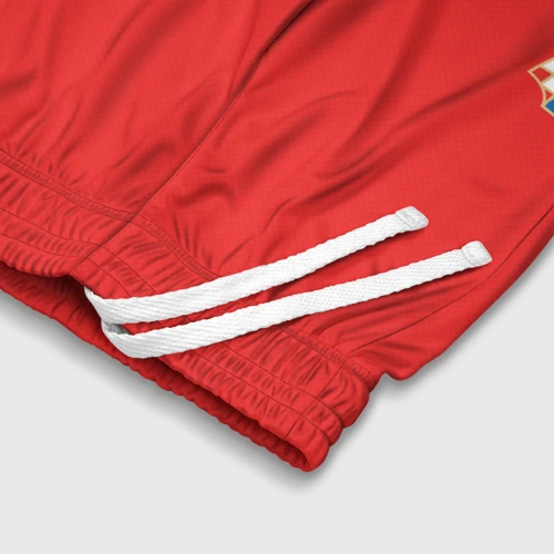 Детские спортивные шорты 3D с принтом Сборная Хорватии домашняя 2018 3D, фото #4