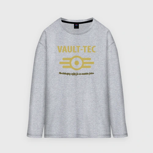 Мужской лонгслив oversize хлопок Vault Tec