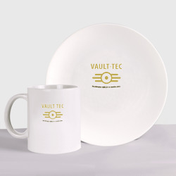 Набор: тарелка + кружка Vault Tec