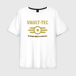 Vault Tec – Мужская футболка хлопок Oversize с принтом купить со скидкой в -16%