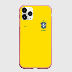 Чехол для iPhone 11 Pro Max матовый Бразилия форма без надписи сзади