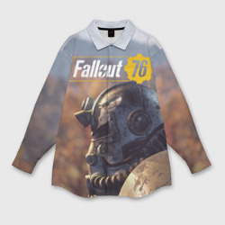Женская рубашка oversize 3D Fallout 76