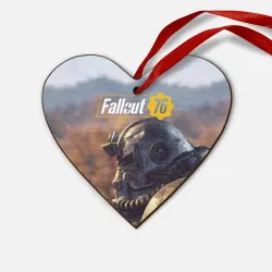 Деревянная игрушка Сердце Fallout 76