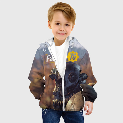 Детская куртка 3D Fallout 76, цвет белый - фото 3