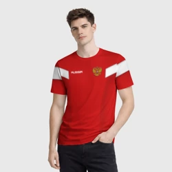 Мужская футболка 3D Сборная России - фото 2