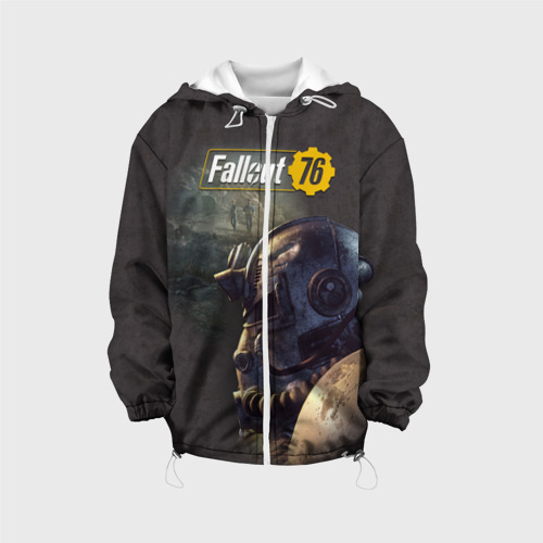 Детская куртка 3D Fallout 76, цвет белый