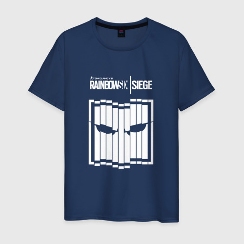 Мужская футболка хлопок Rainbow Six | Siege (Vigil), цвет темно-синий