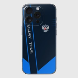 Чехол для iPhone 16 Pro Max силиконовый с защитой камеры Muay Thai