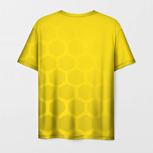 Мужская футболка 3D Сборная Бразилии узор соты, цвет 3D печать - фото 2