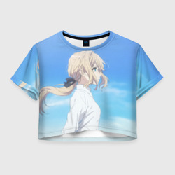 Женская футболка Crop-top 3D Violet Evergarden