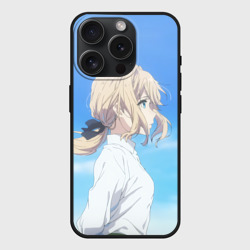 Чехол силиконовый для Apple iPhone 15 Pro матовый Violet Evergarden