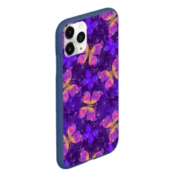 Чехол для iPhone 11 Pro Max матовый Розовые бабочки - фото 2