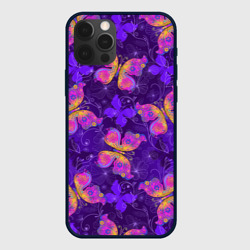 Чехол для iPhone 12 Pro Розовые бабочки