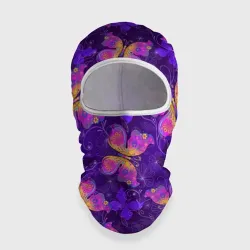 Балаклава 3D Розовые бабочки
