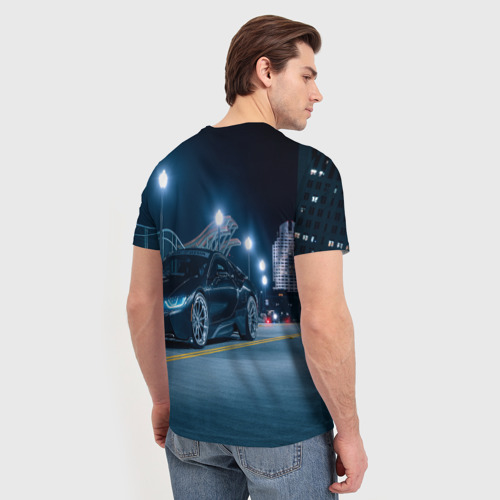 Мужская футболка 3D BMW, цвет 3D печать - фото 4