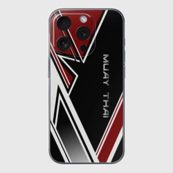 Чехол для iPhone 15 Pro Max силиконовый с защитой камеры Muay Thai