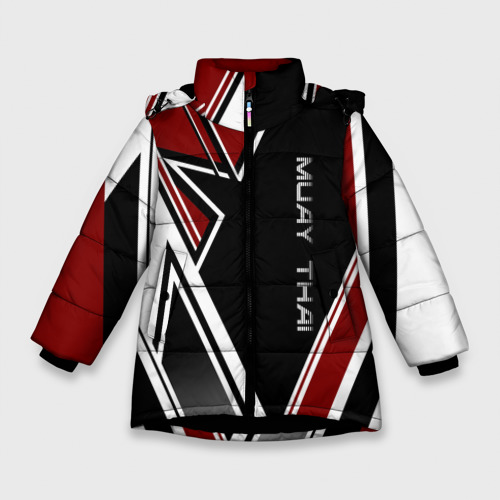 Зимняя куртка для девочек 3D Muay Thai, цвет черный