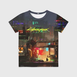 Детская футболка 3D Cyber Punk 2077