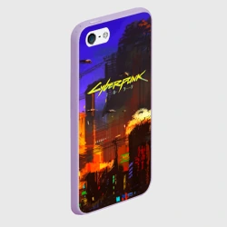 Чехол для iPhone 5/5S матовый Cyber Punk 2077 - фото 2