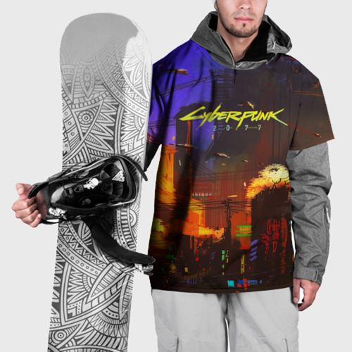 Накидка на куртку 3D Cyber Punk 2077, цвет 3D печать