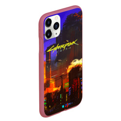 Чехол для iPhone 11 Pro Max матовый Cyber Punk 2077 - фото 2