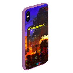 Чехол для iPhone XS Max матовый Cyber Punk 2077 - фото 2