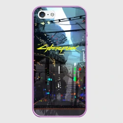 Чехол для iPhone 5/5S матовый Cyber Punk 2077