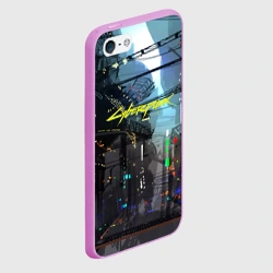 Чехол для iPhone 5/5S матовый Cyber Punk 2077 - фото 2